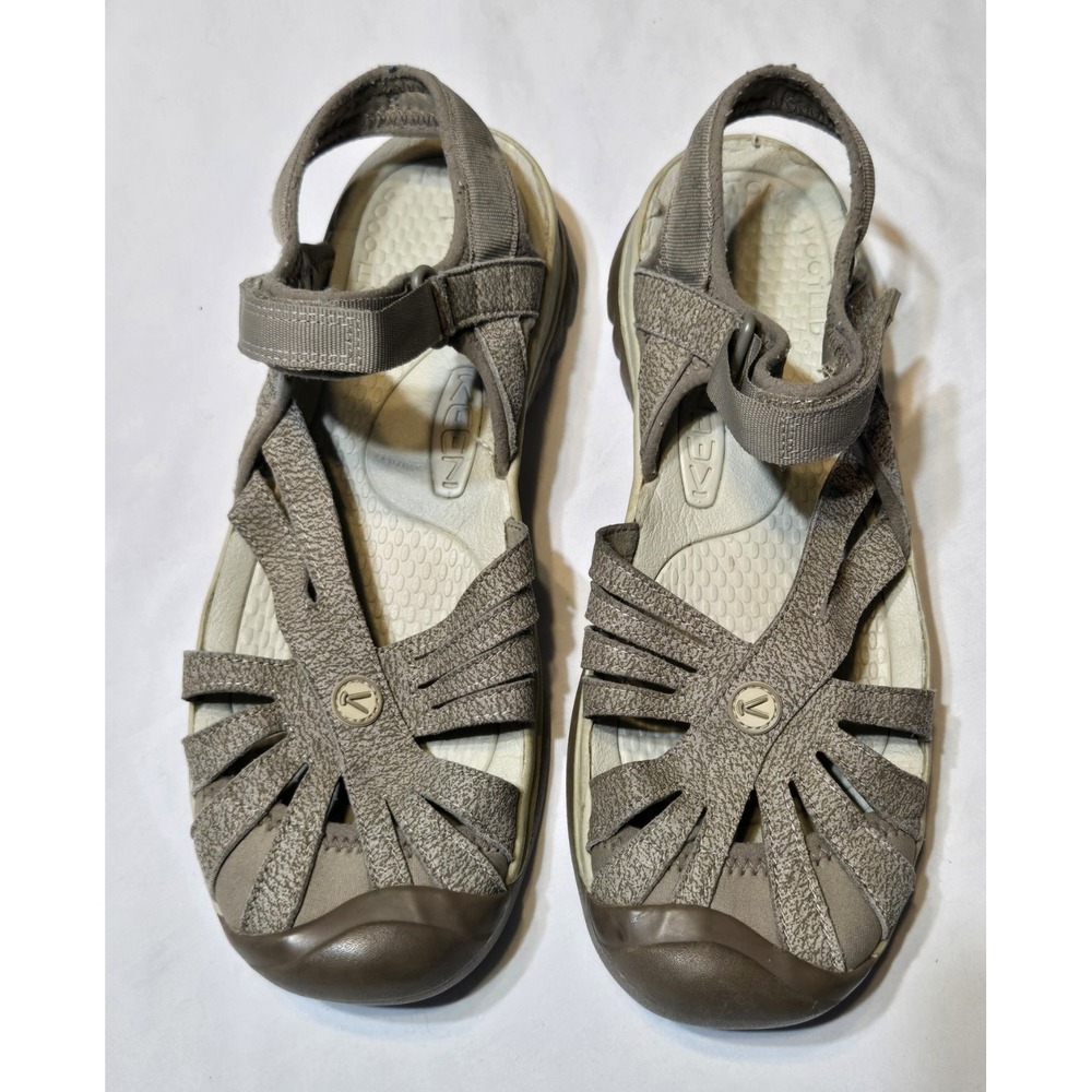 KEEN Rose Sandals Womens 10 US Beige Taupe Water Hiking Strappy Comfort Shoes